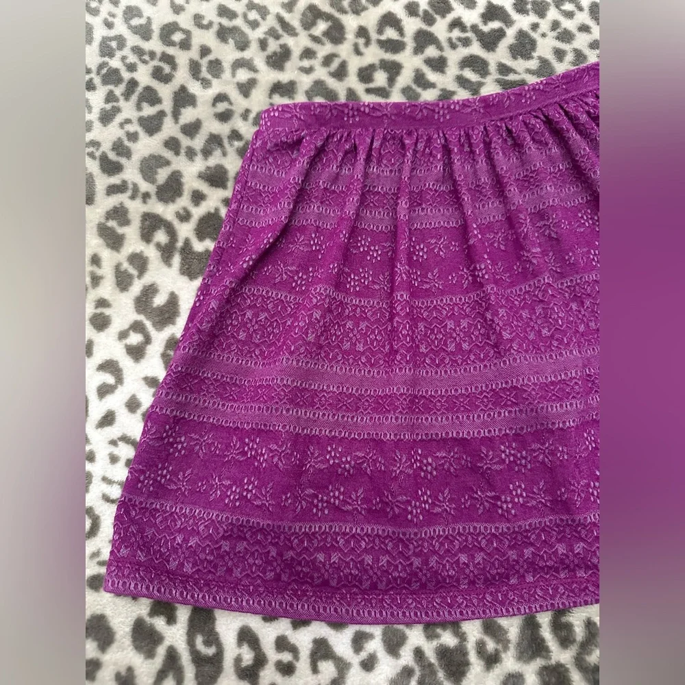 Old Navy Girls Textured Print Skirt in Prince Purple Size Large 10-12 Regular